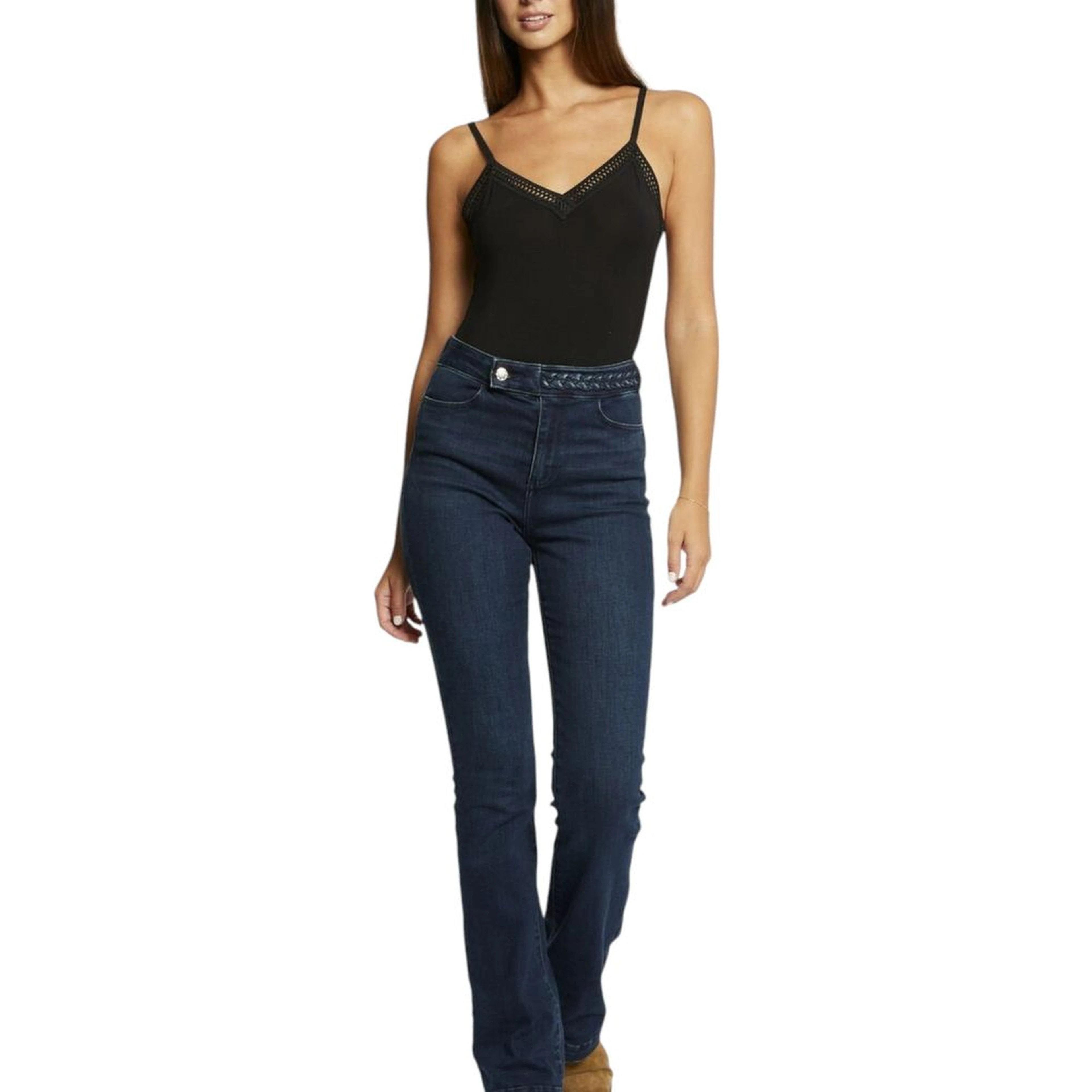 Black Viscose Tank Tops