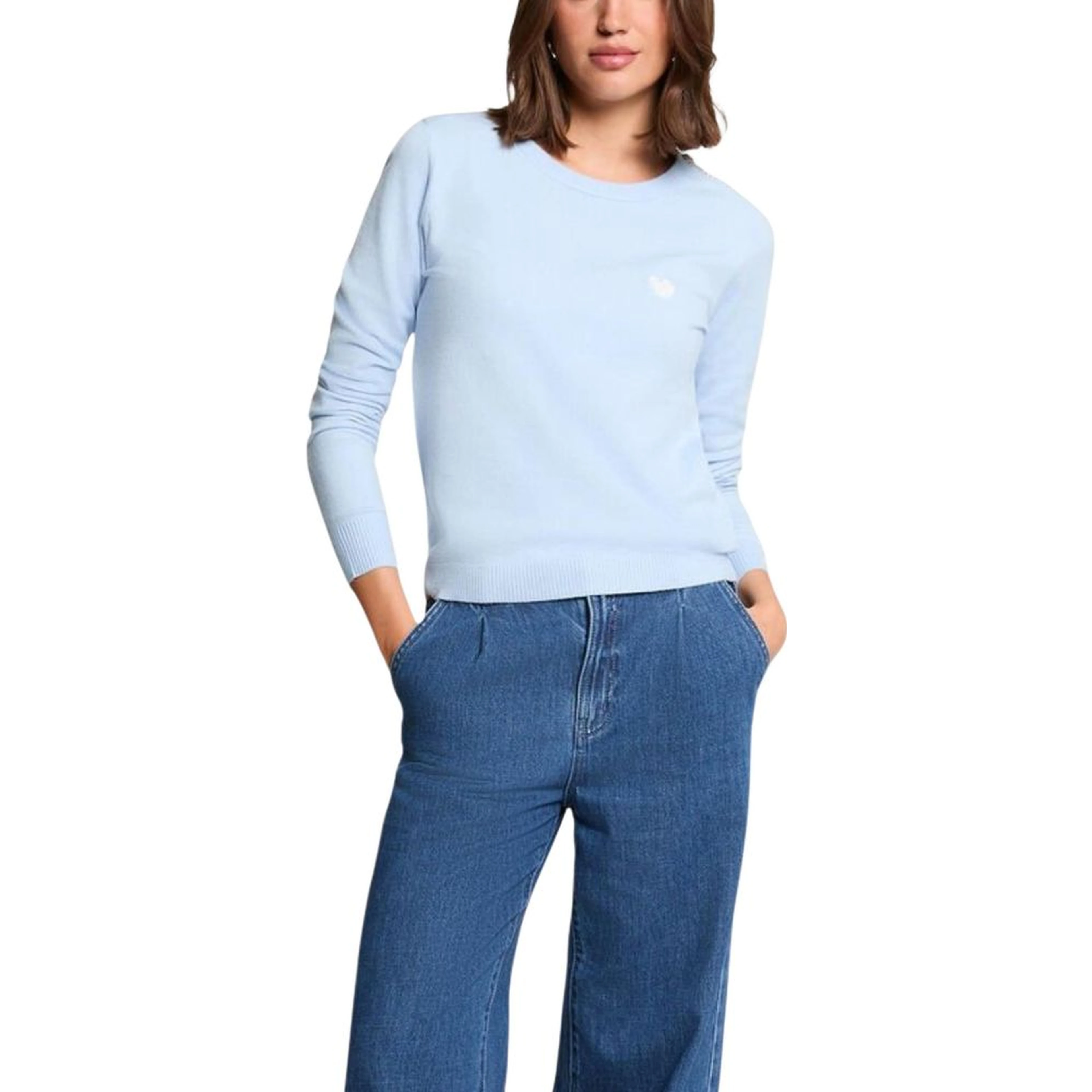 Blue Viscose Sweatshirt