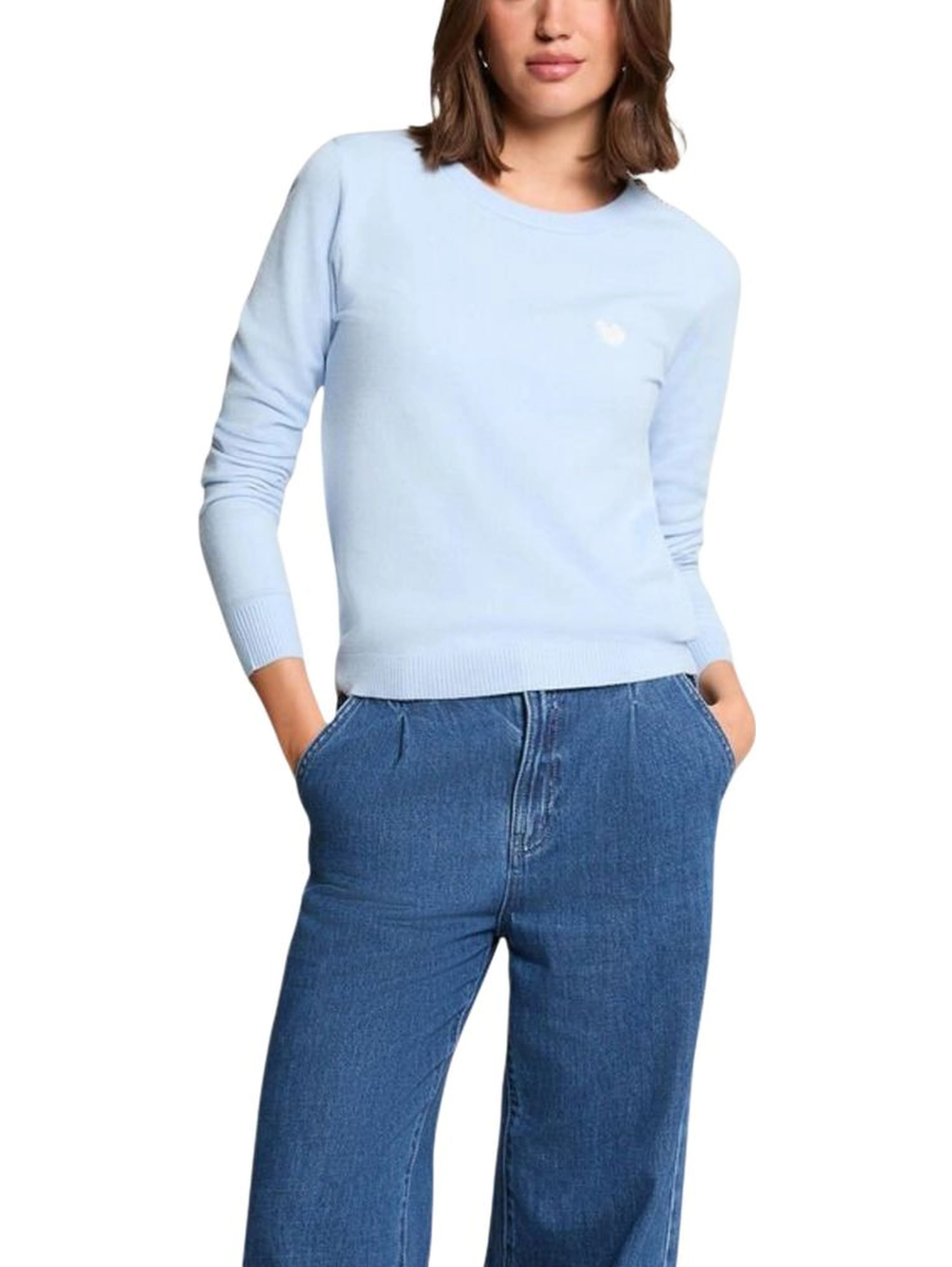 Blue Viscose Sweatshirt
