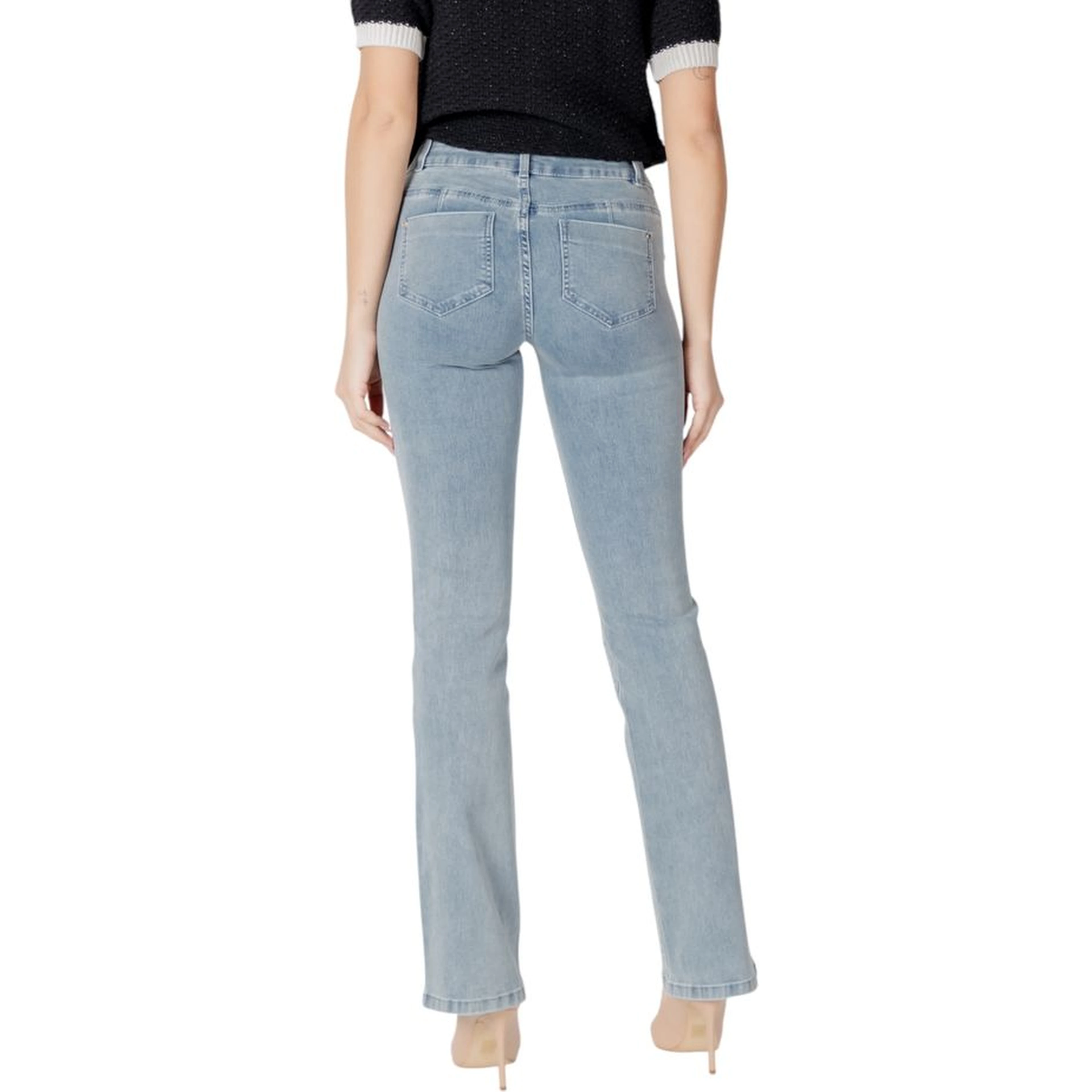 Blue Cotton Skinny Jeans
