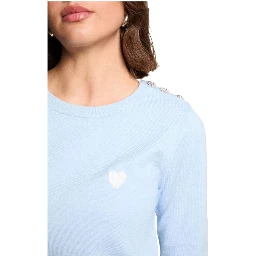 Blue Viscose Sweatshirt