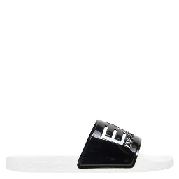 Black And White Pvc Slippers