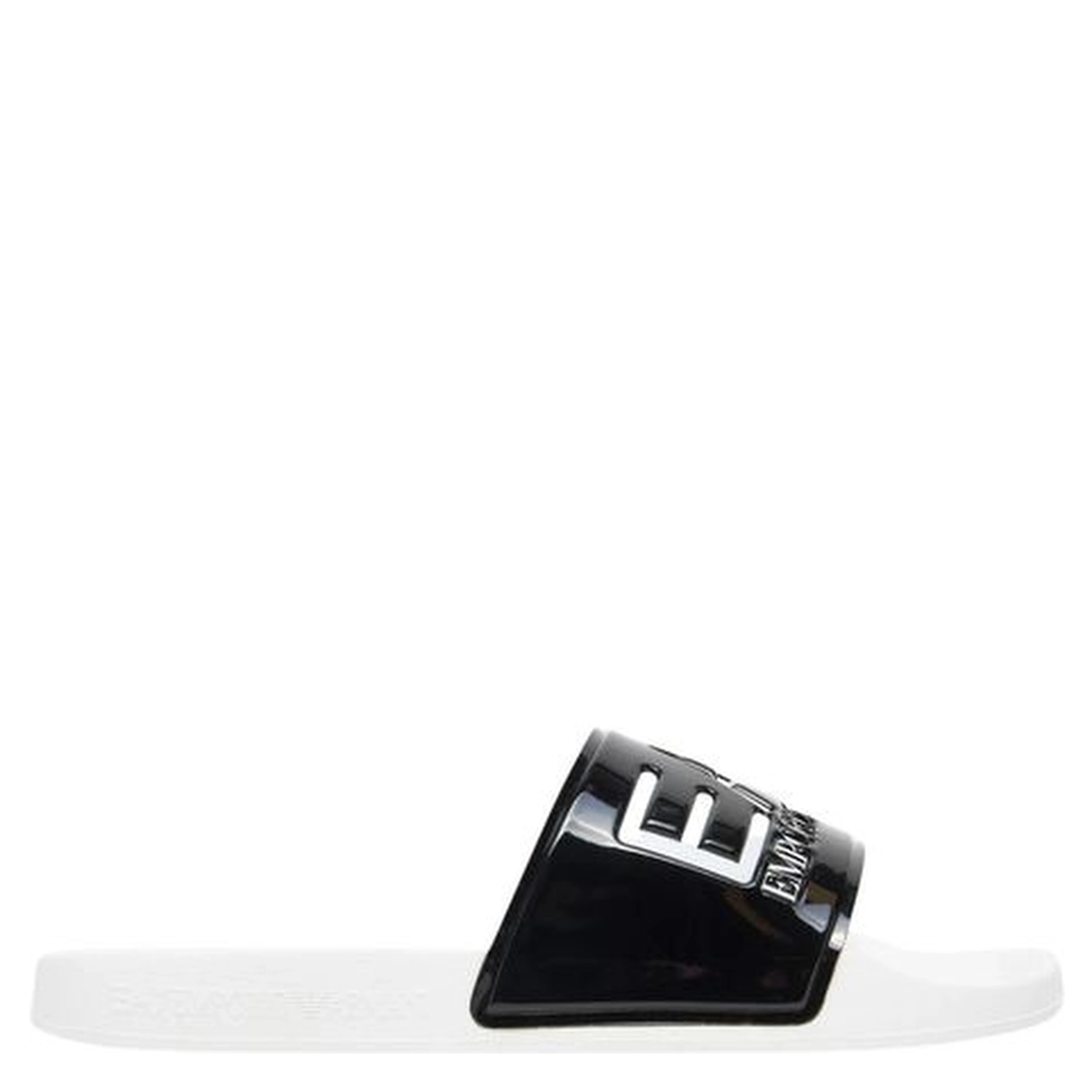 Black And White Pvc Slippers