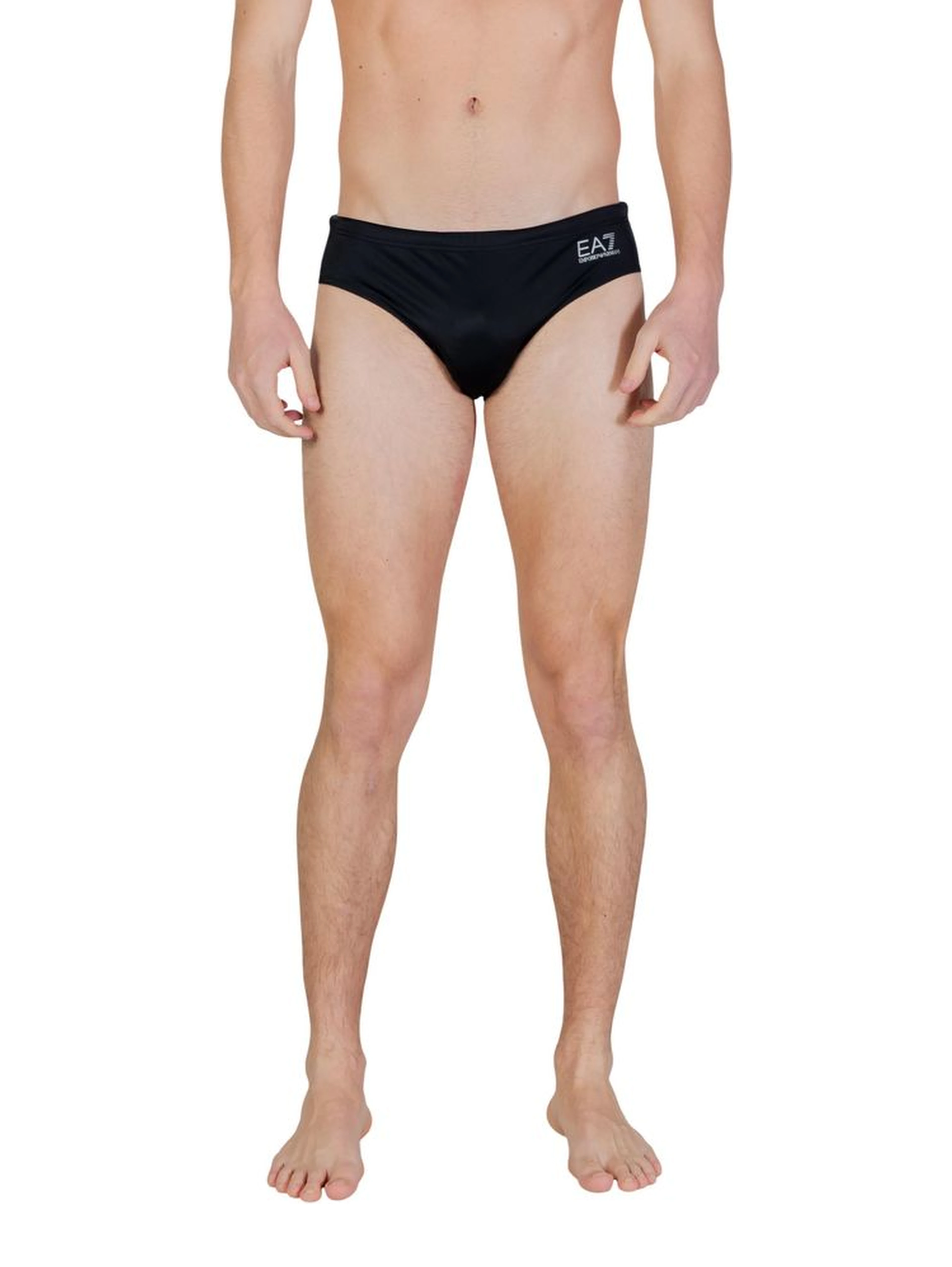 Bicolor Polyester Swim Briefs