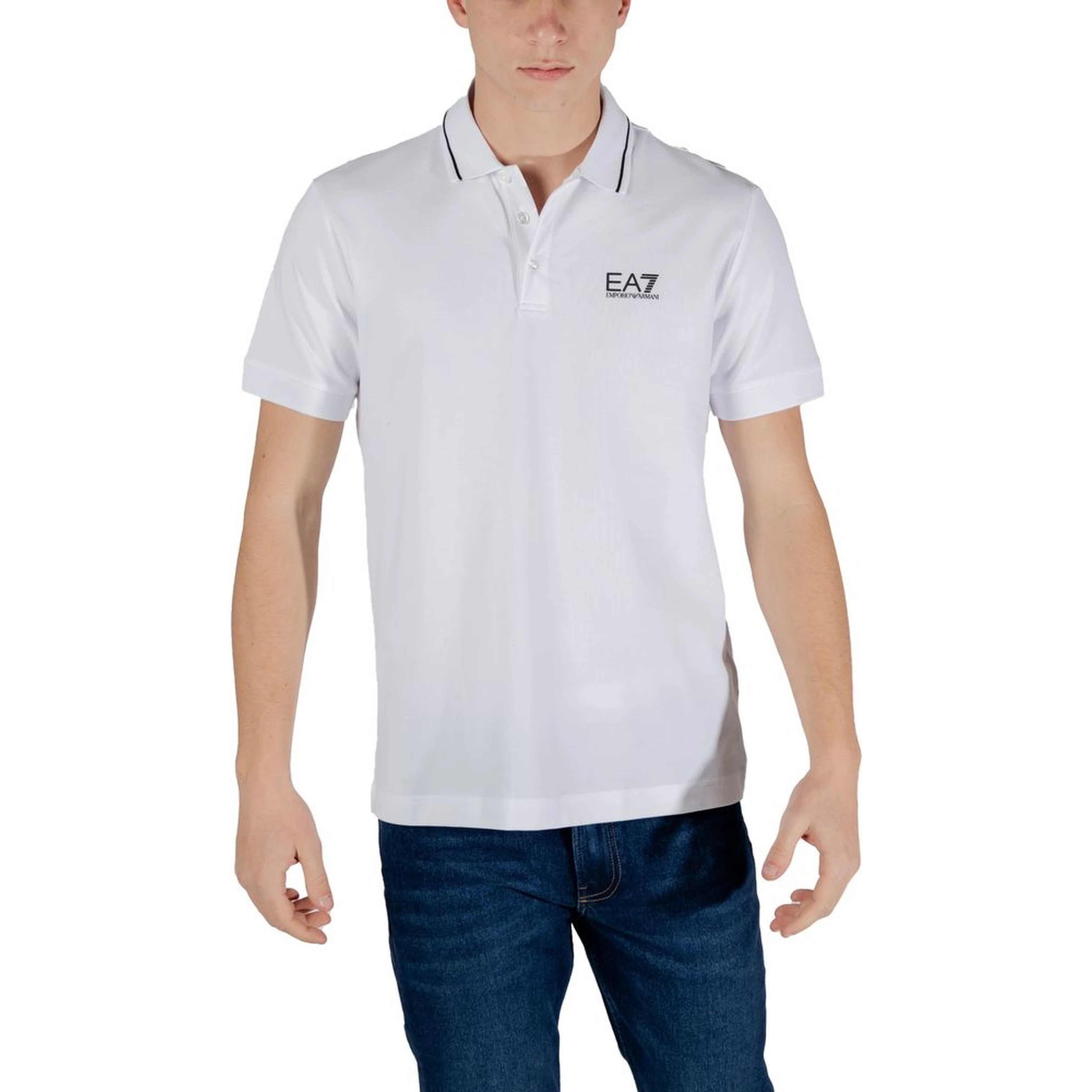 White Cotton Polo Shirt