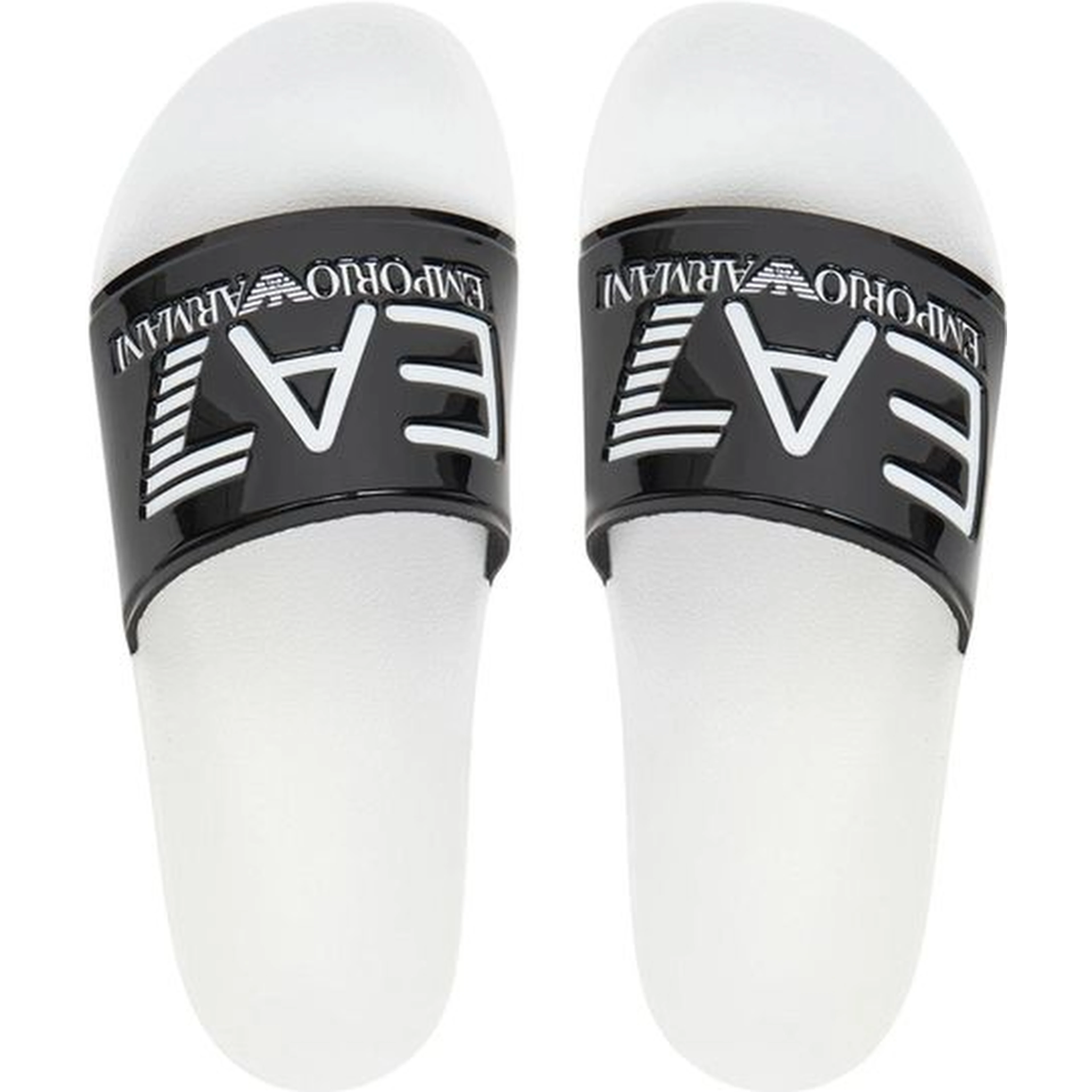 Black And White Pvc Slippers