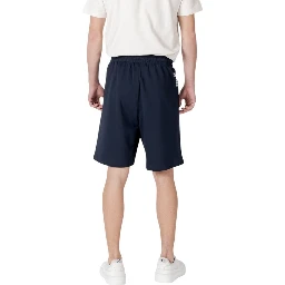 Blue Cotton Bermuda Shorts