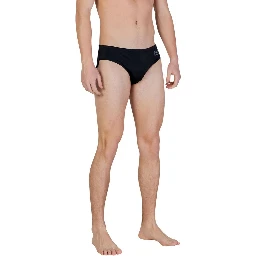 Bicolor Polyester Swim Briefs
