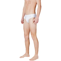 Bicolor Polyester Swim Briefs