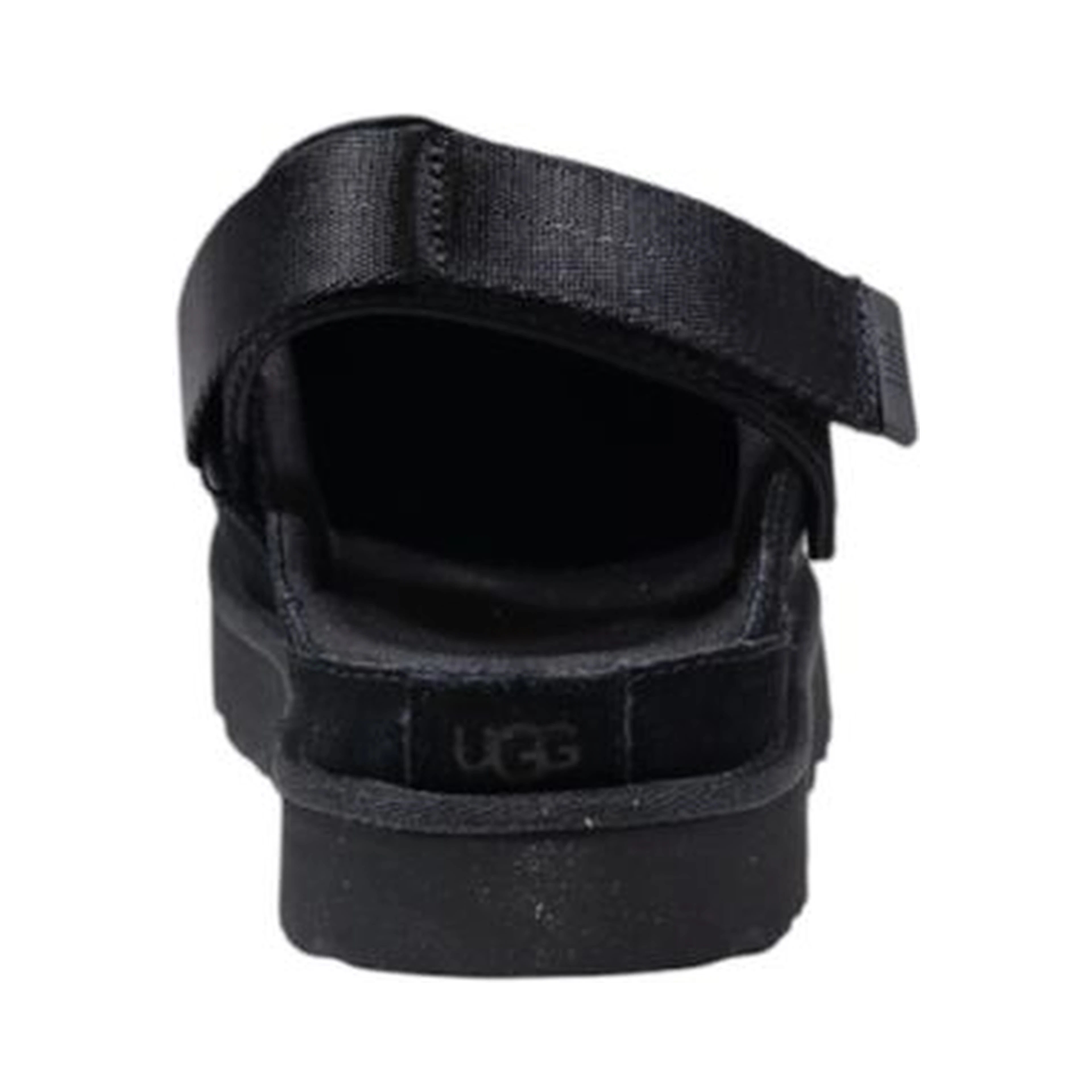 Black Recycled Polyester Platform Pumps