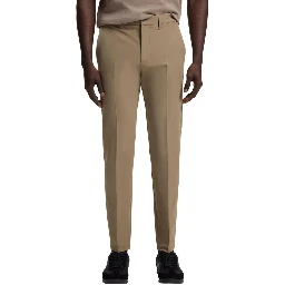 Beige Polyester Skinny Pants