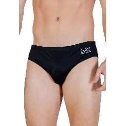 Bicolor Polyester Swim Briefs