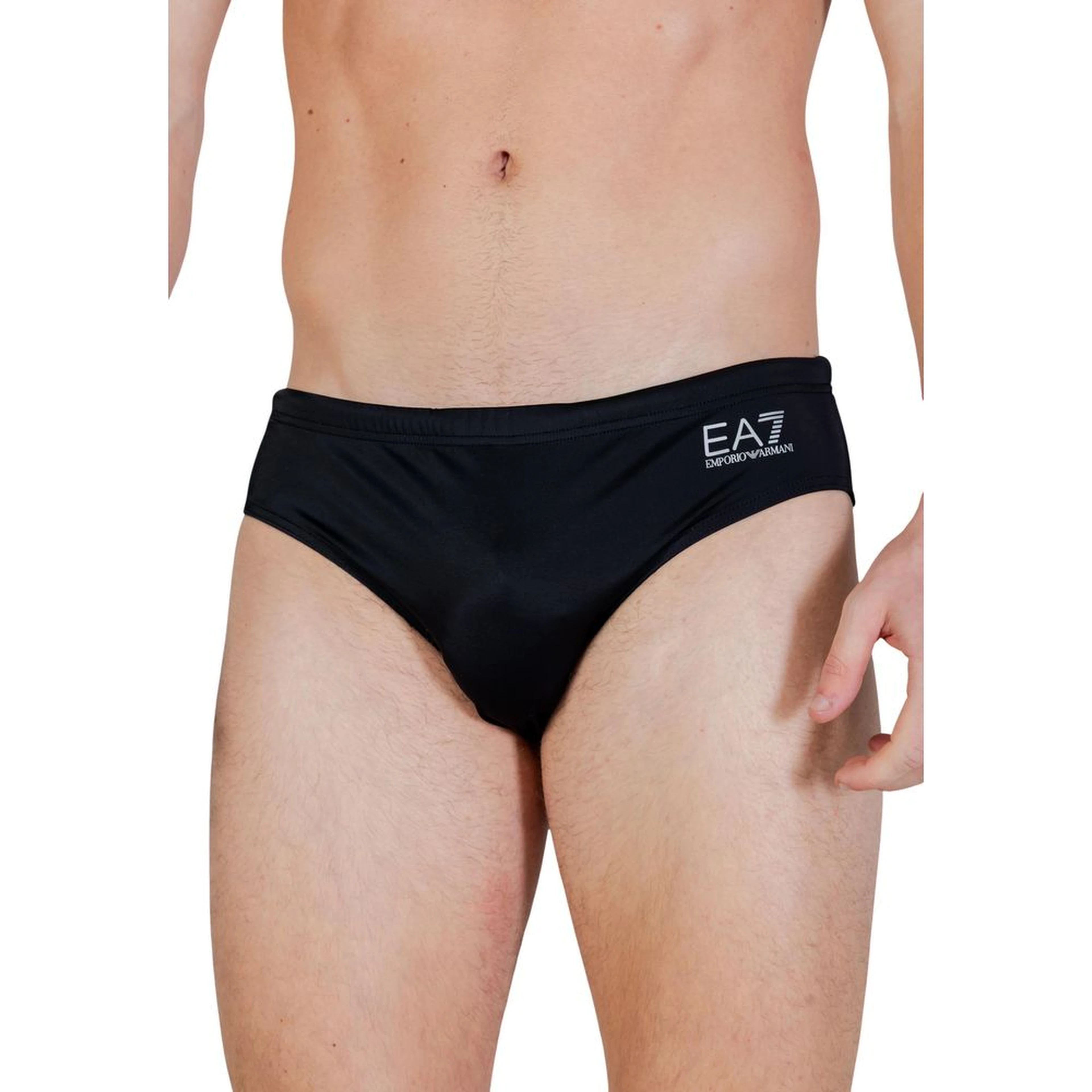 Bicolor Polyester Swim Briefs
