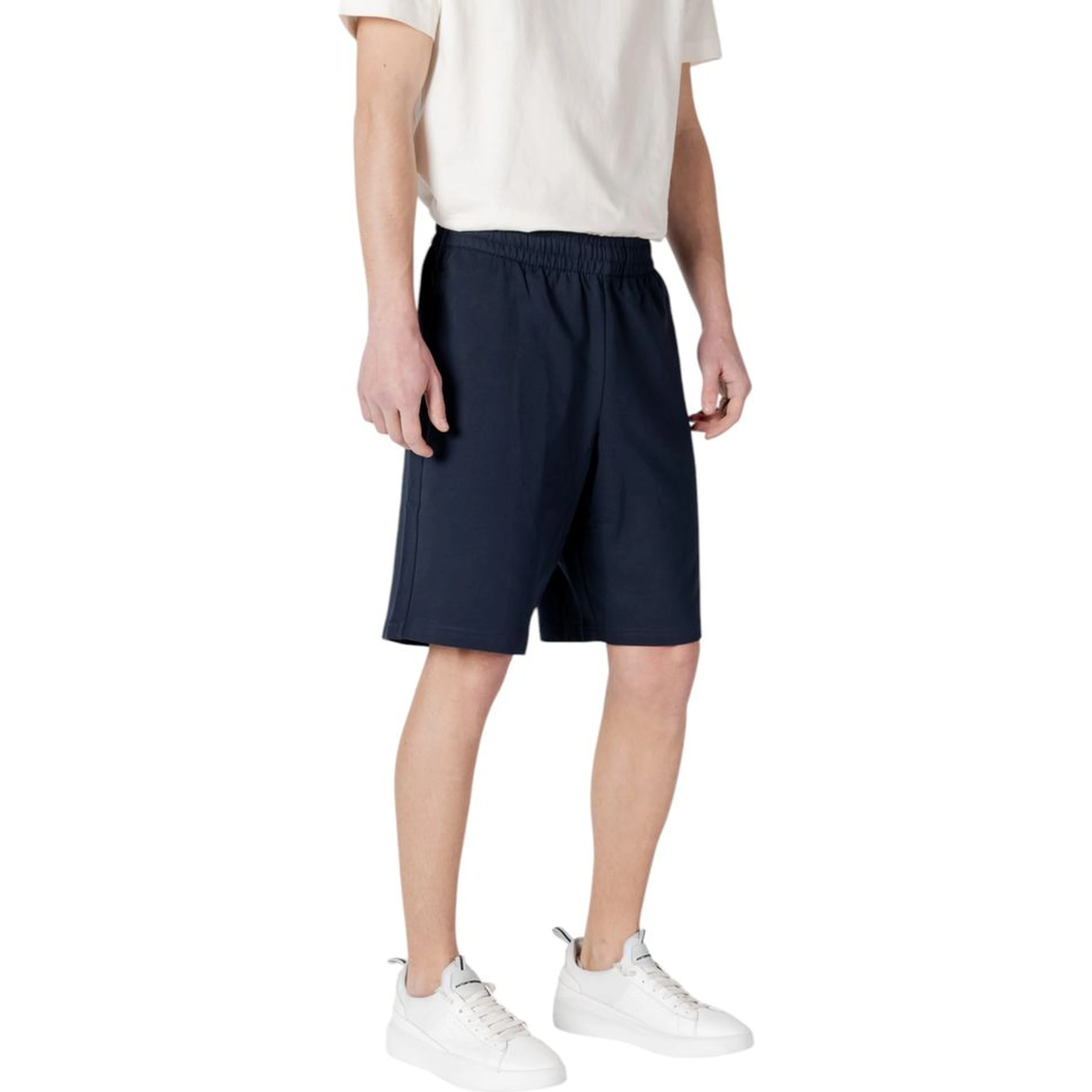 Blue Cotton Bermuda Shorts