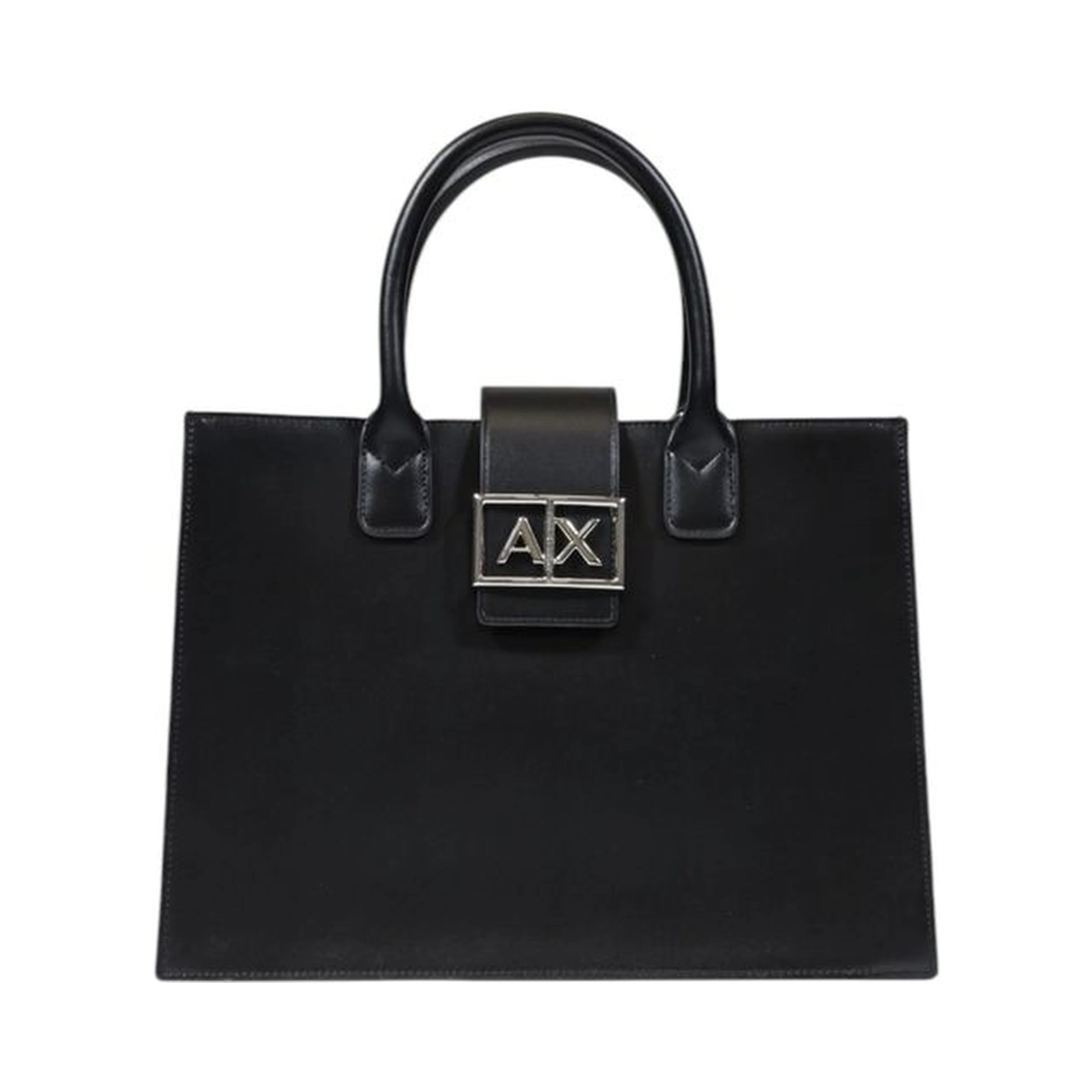 Black Polyester Handbag