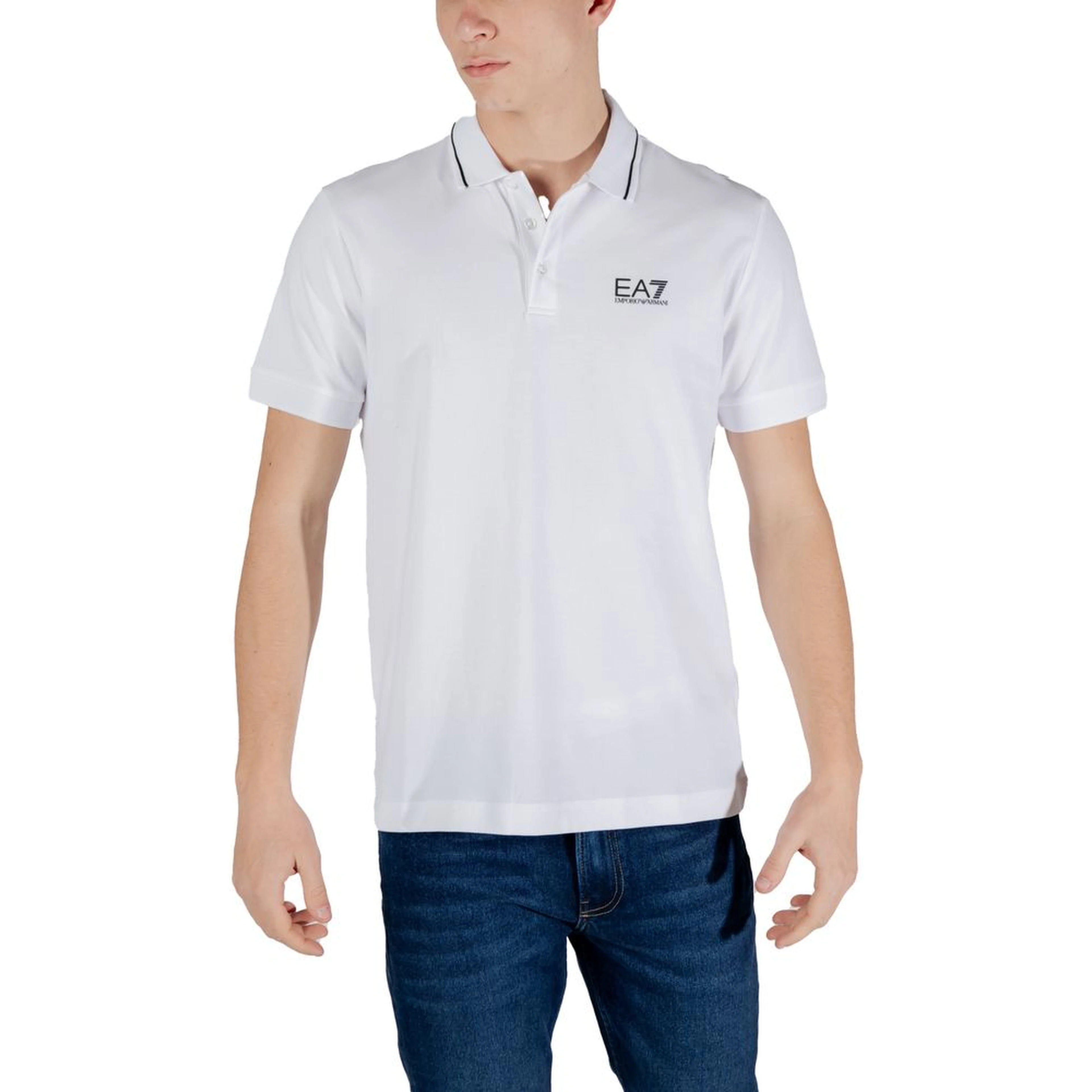 White Cotton Polo Shirt