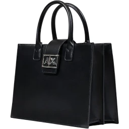 Black Polyester Handbag