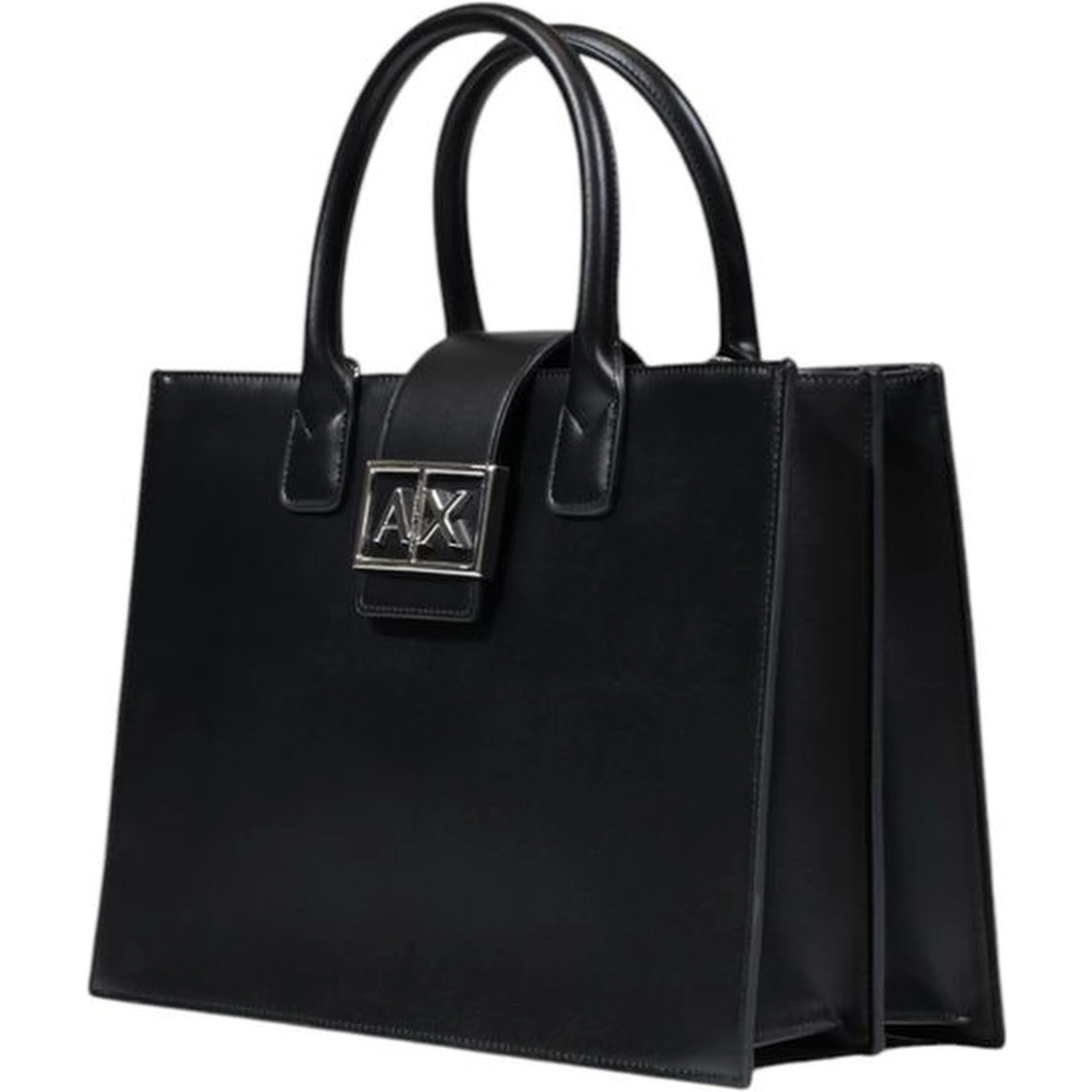 Black Polyester Handbag
