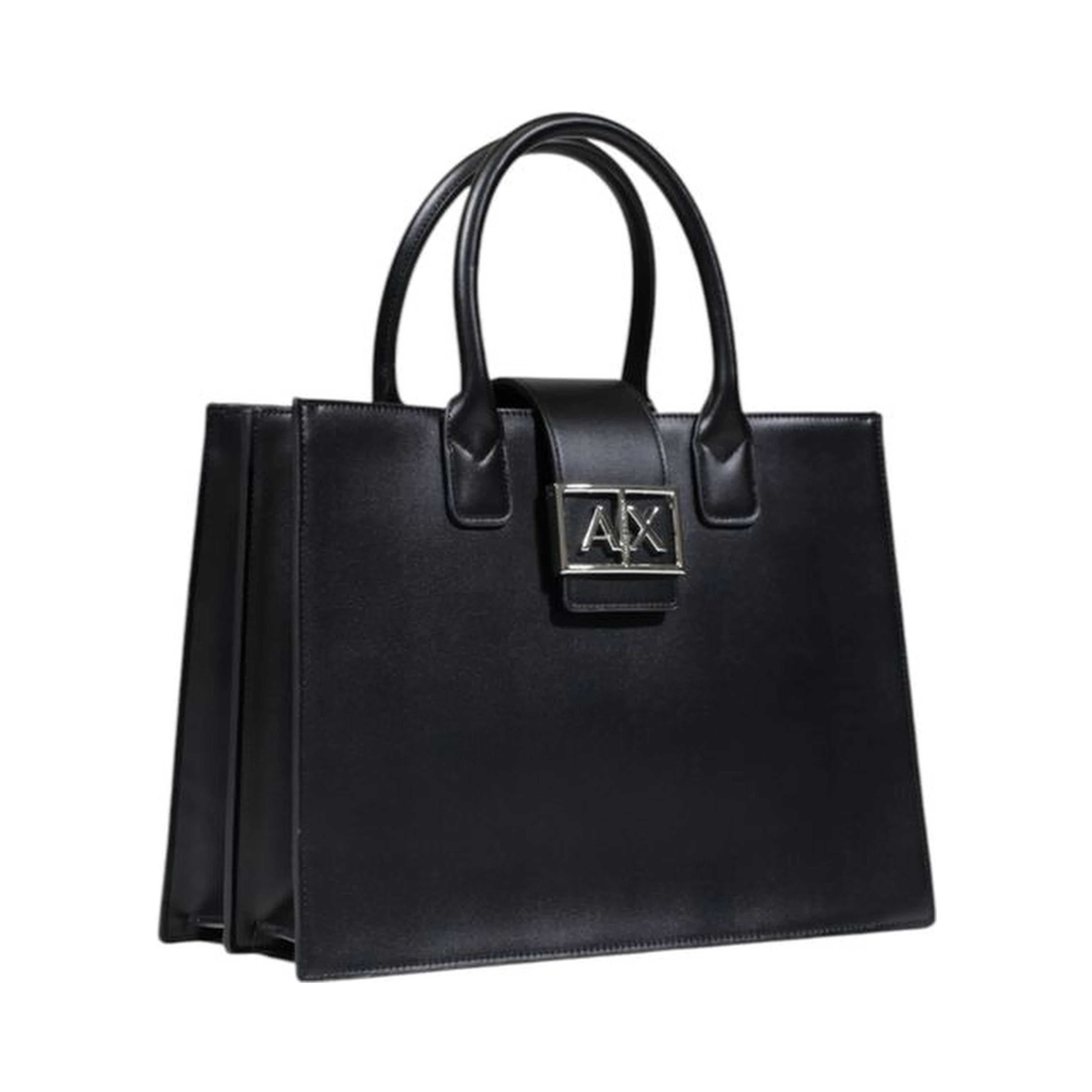 Black Polyester Handbag