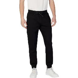 Black Cotton Joggers (Workout Pants)