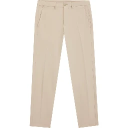 Beige Polyester Skinny Pants