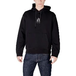 Black Cotton Hoodie
