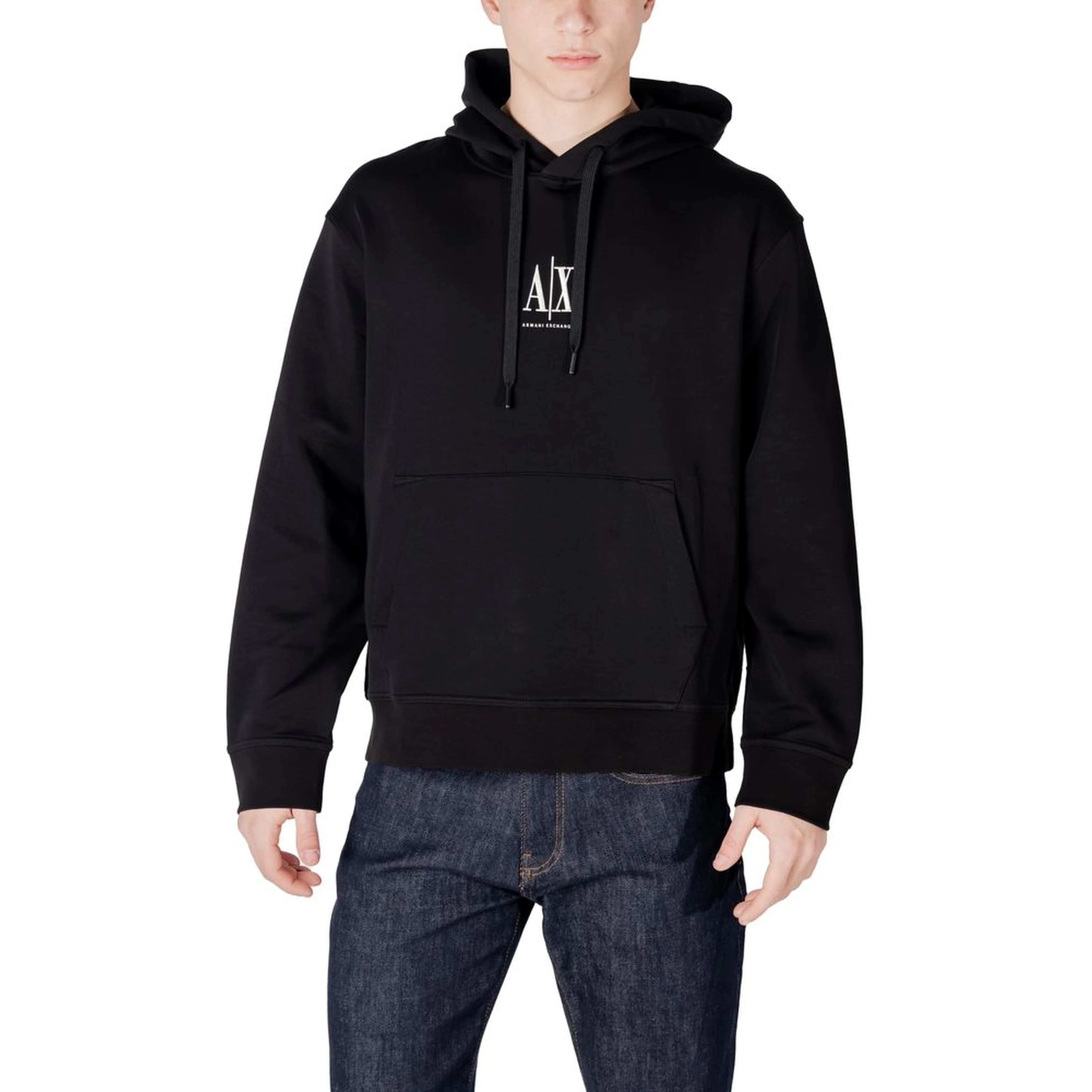 Black Cotton Hoodie