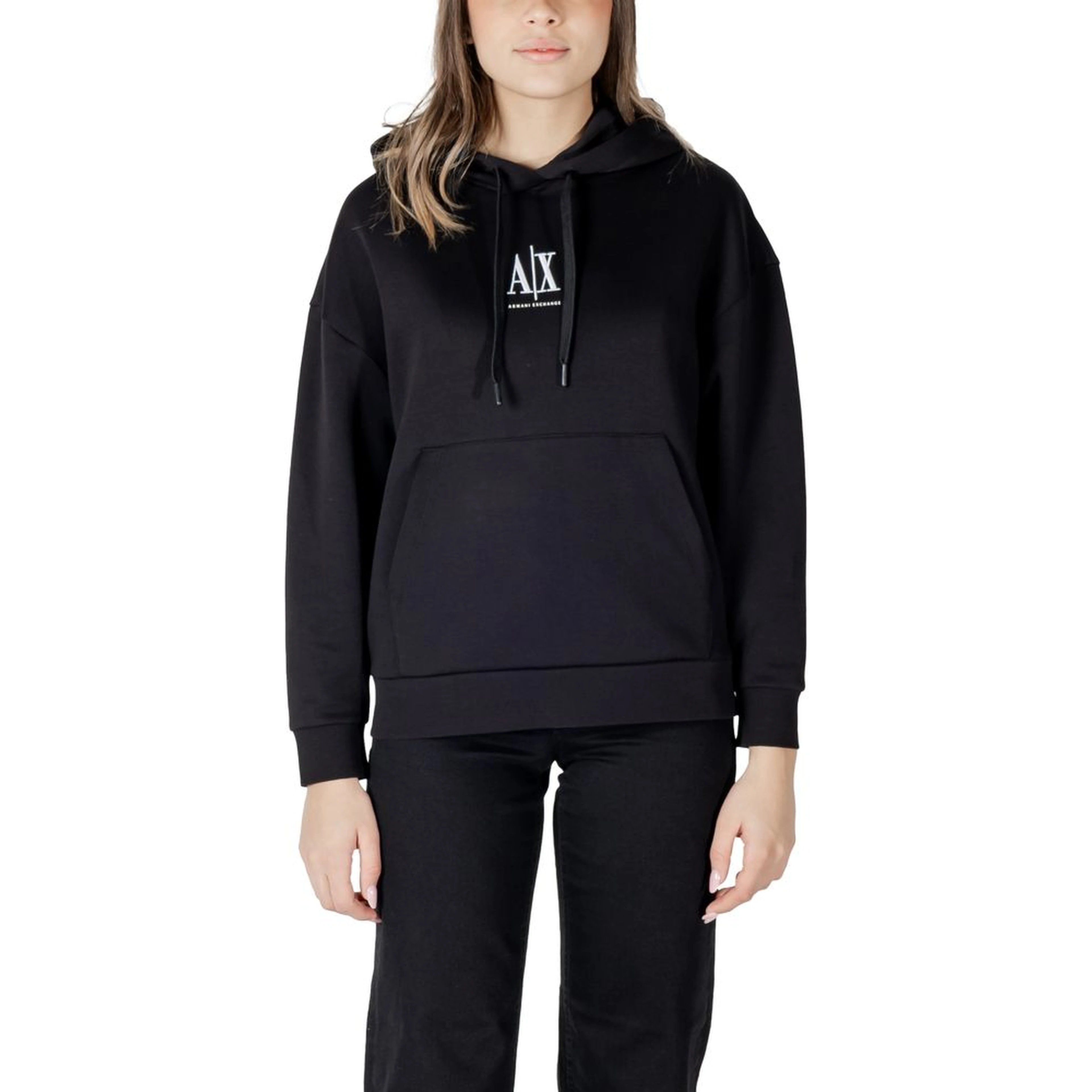 Black Cotton Hoodie