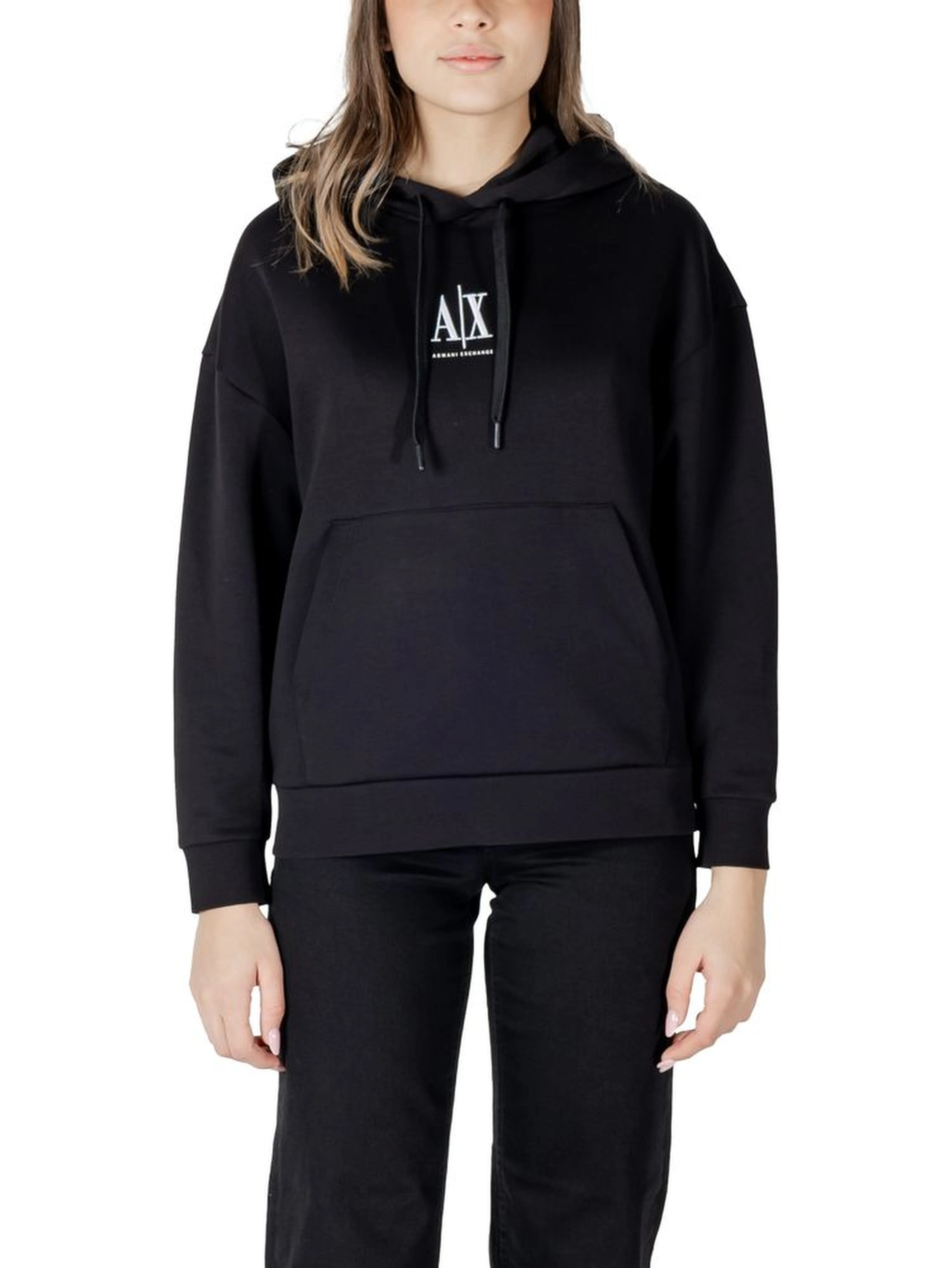 Black Cotton Hoodie