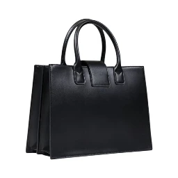 Black Polyester Handbag
