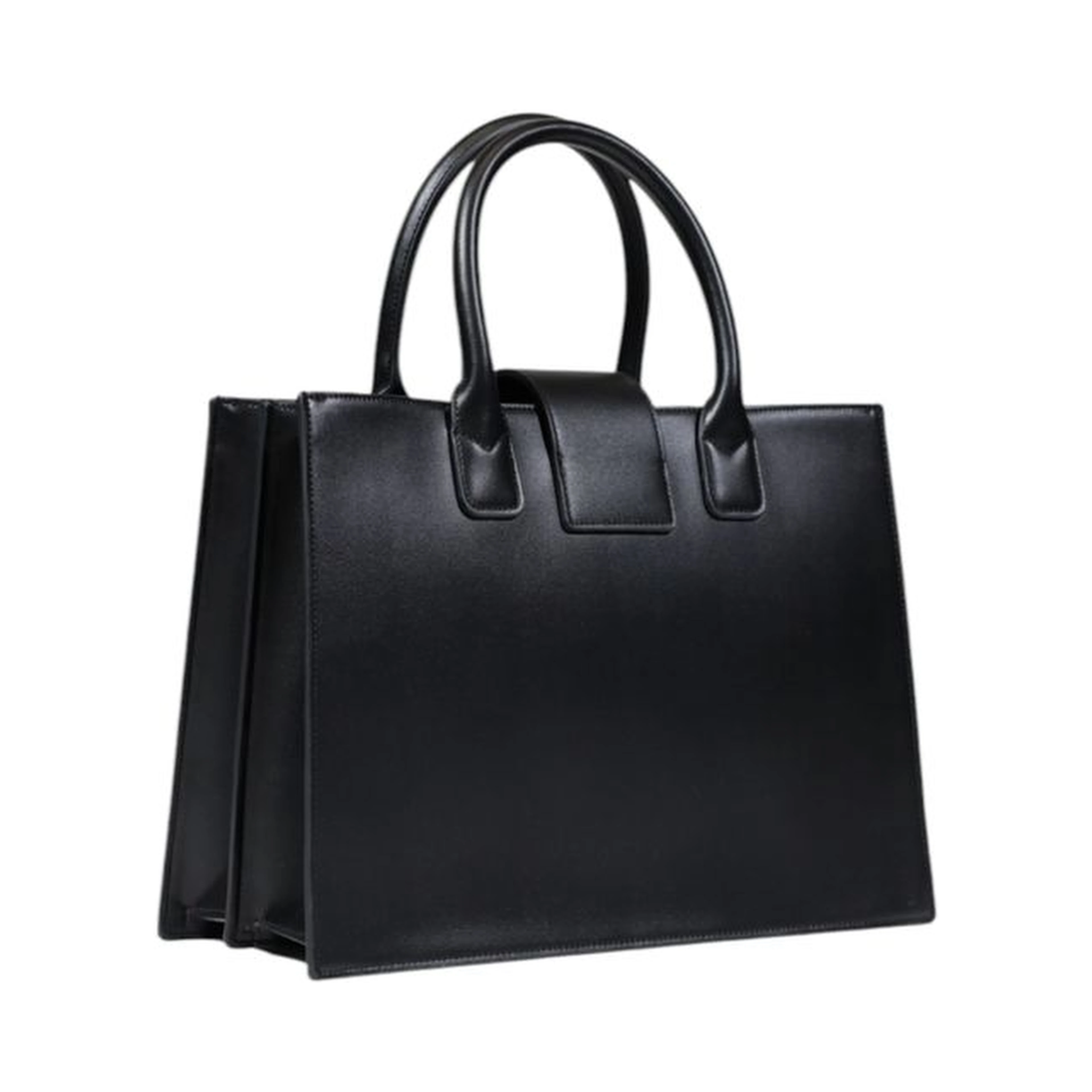 Black Polyester Handbag