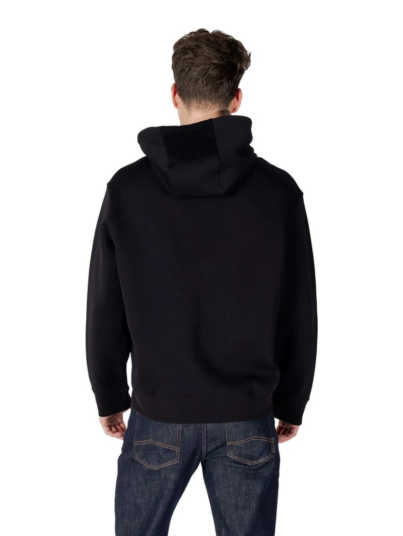 Black Cotton Hoodie