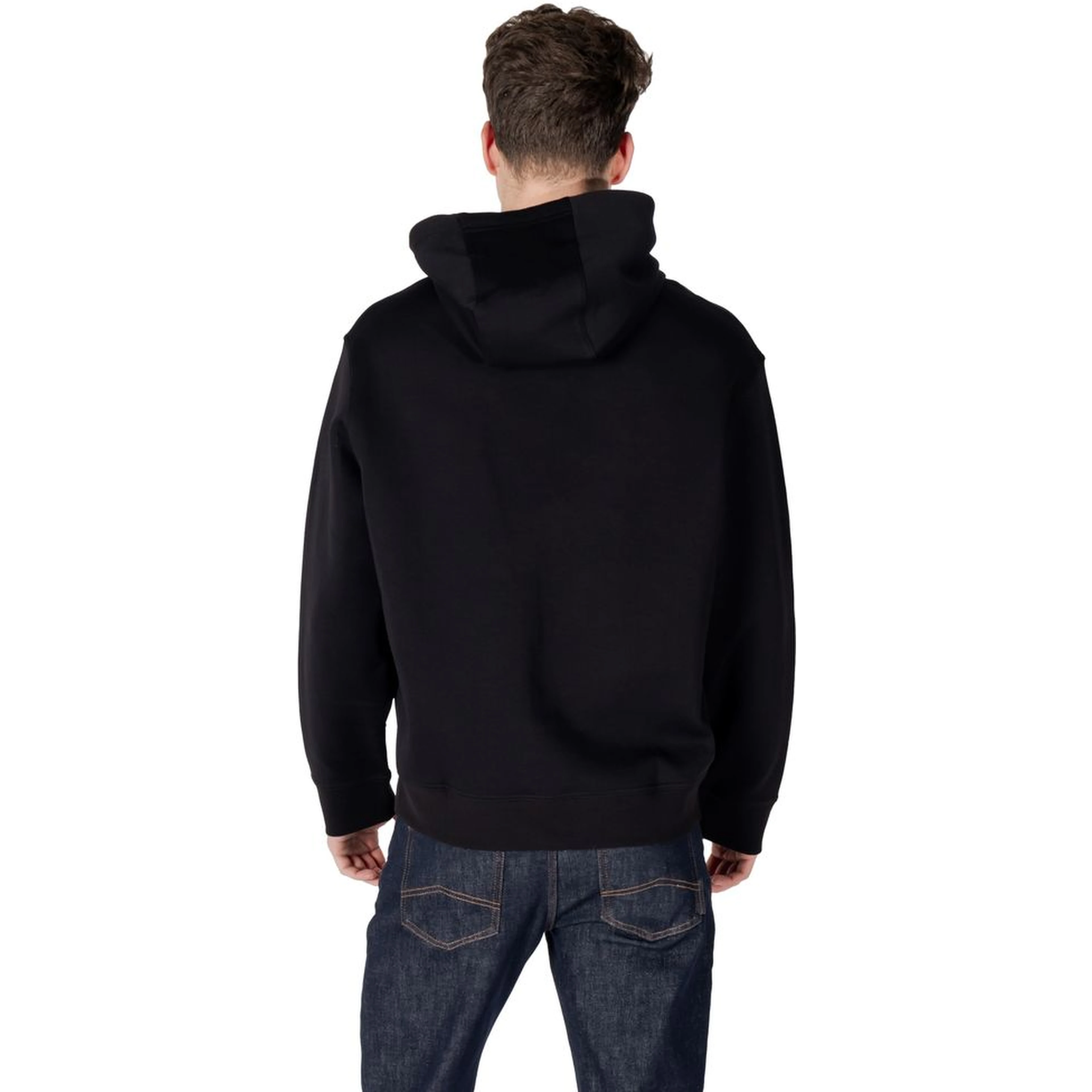 Black Cotton Hoodie