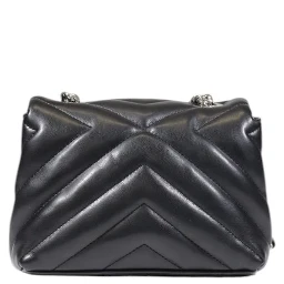 Black Polyester Handbag