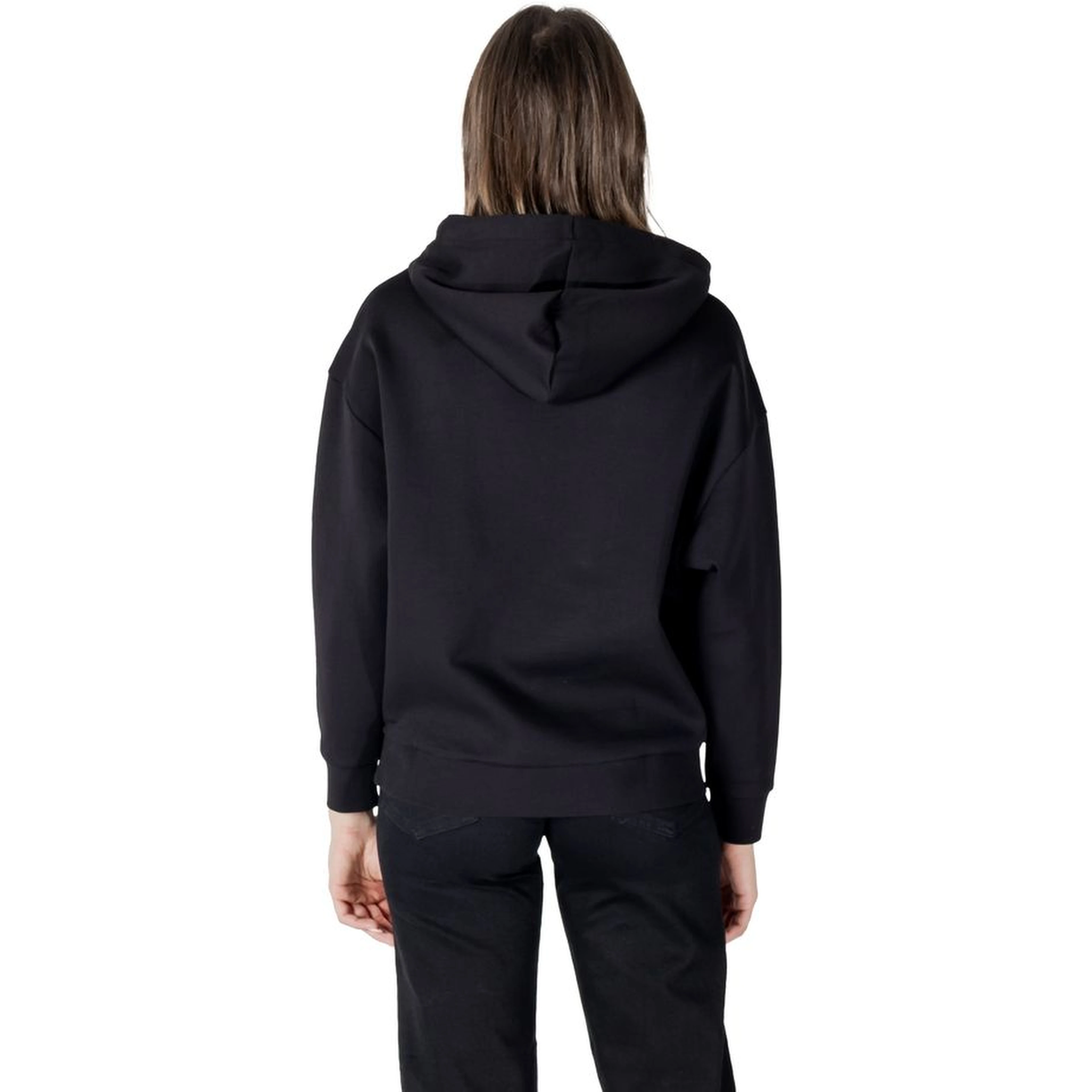 Black Cotton Hoodie