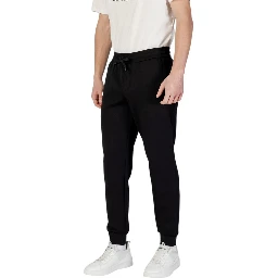 Black Cotton Joggers (Workout Pants)