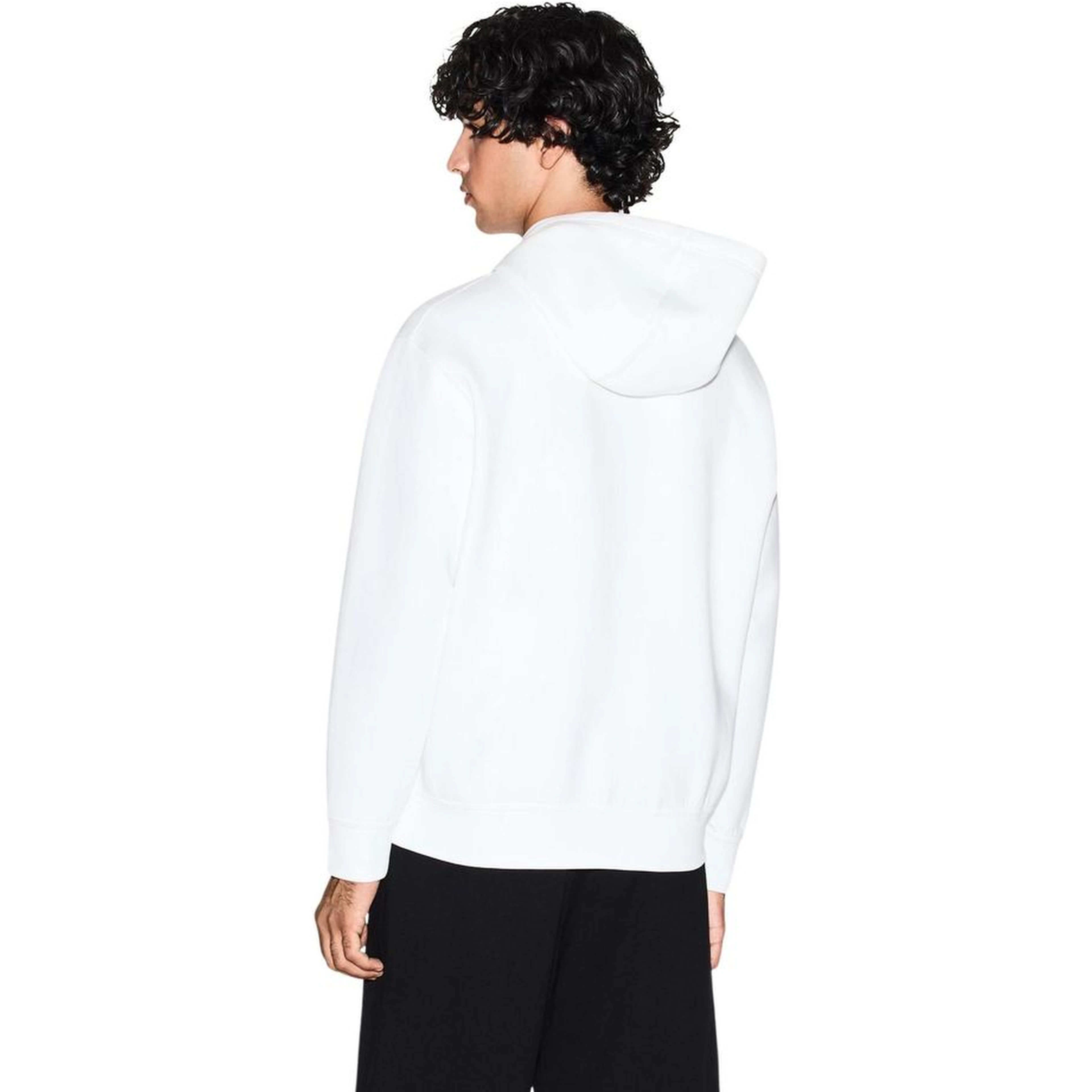 White Cotton Hoodie