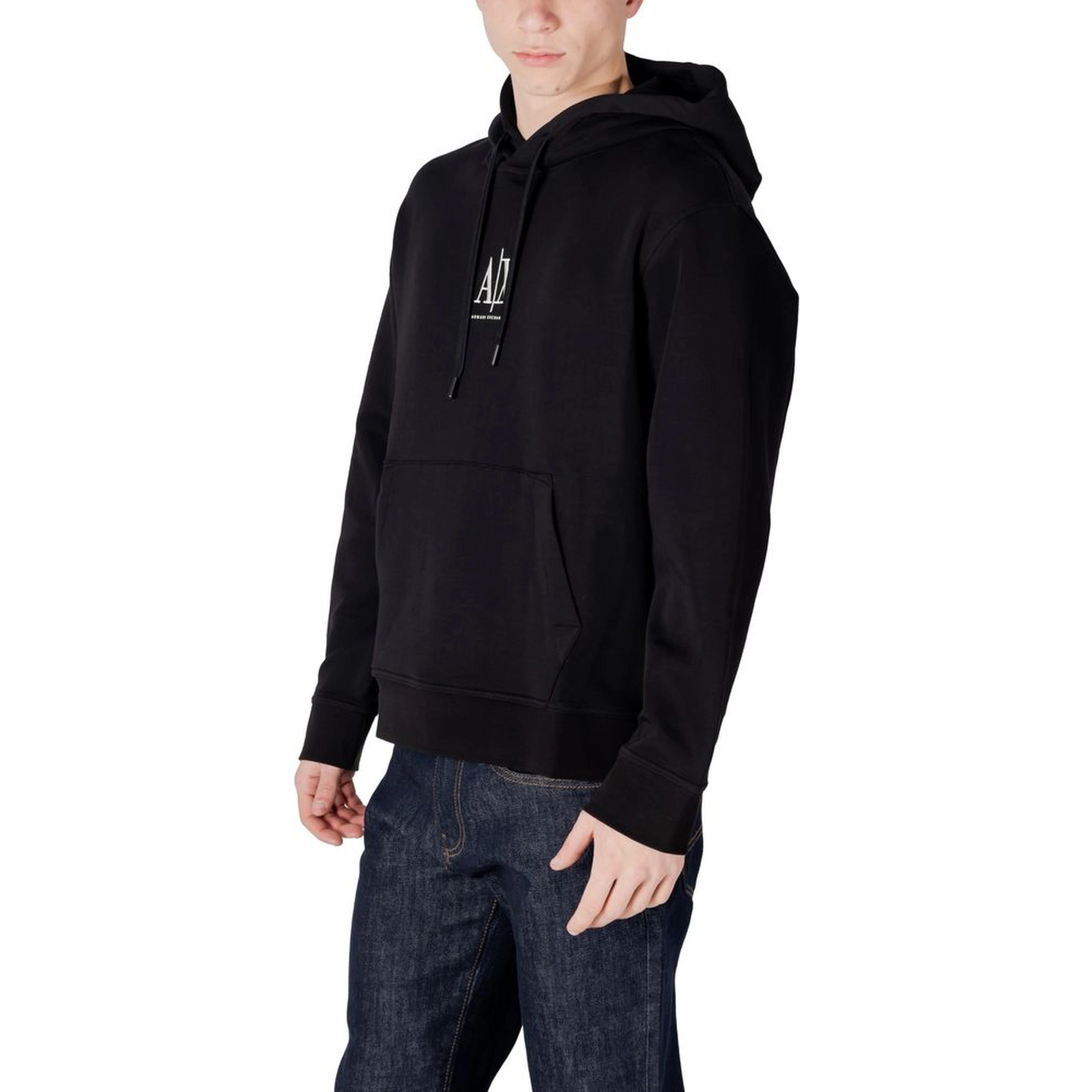 Black Cotton Hoodie