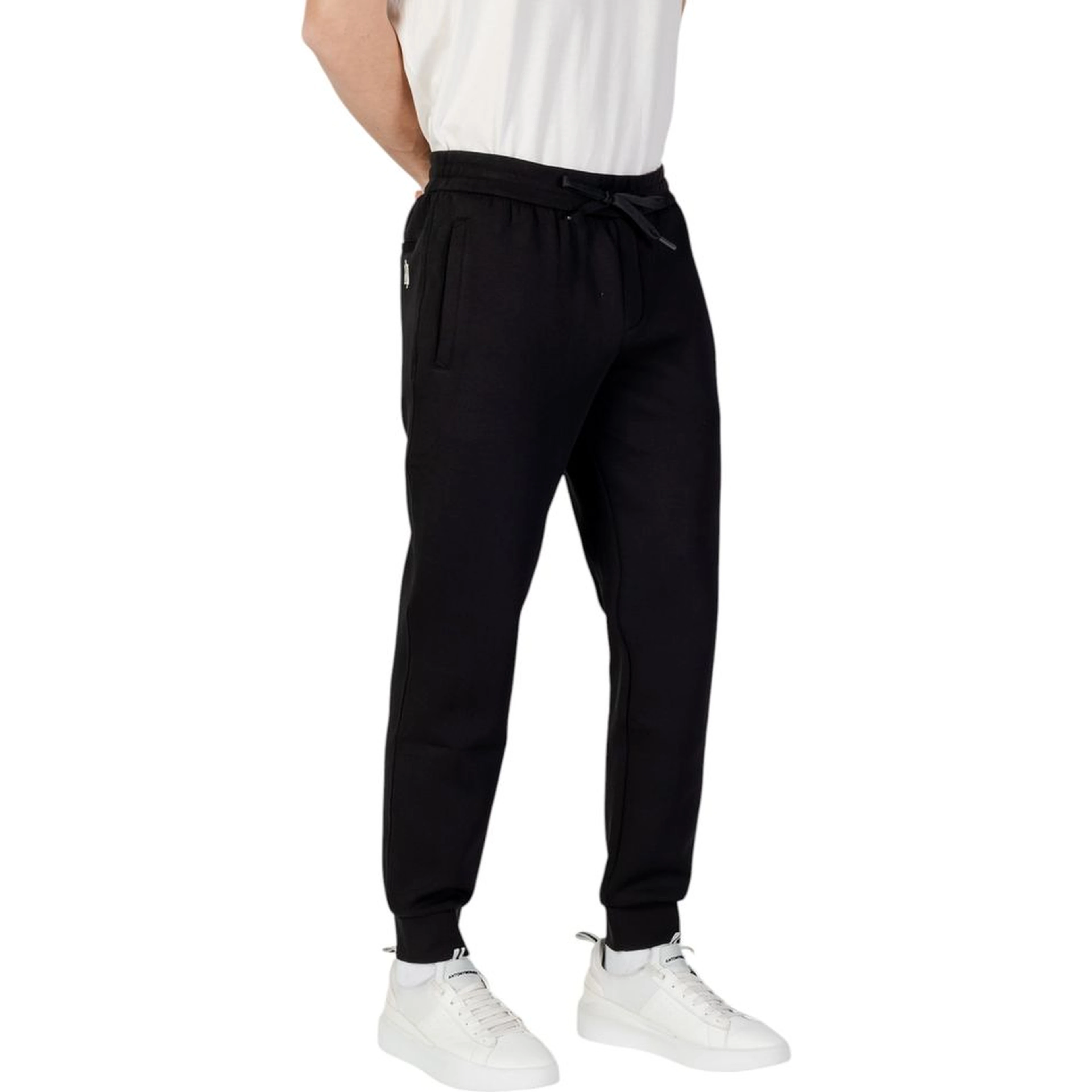 Black Cotton Joggers (Workout Pants)