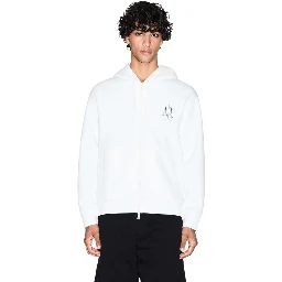 White Cotton Hoodie