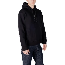 Black Cotton Hoodie