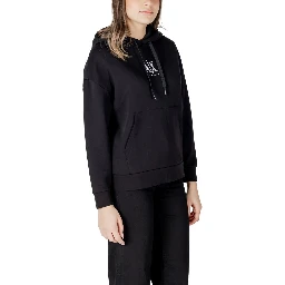 Black Cotton Hoodie