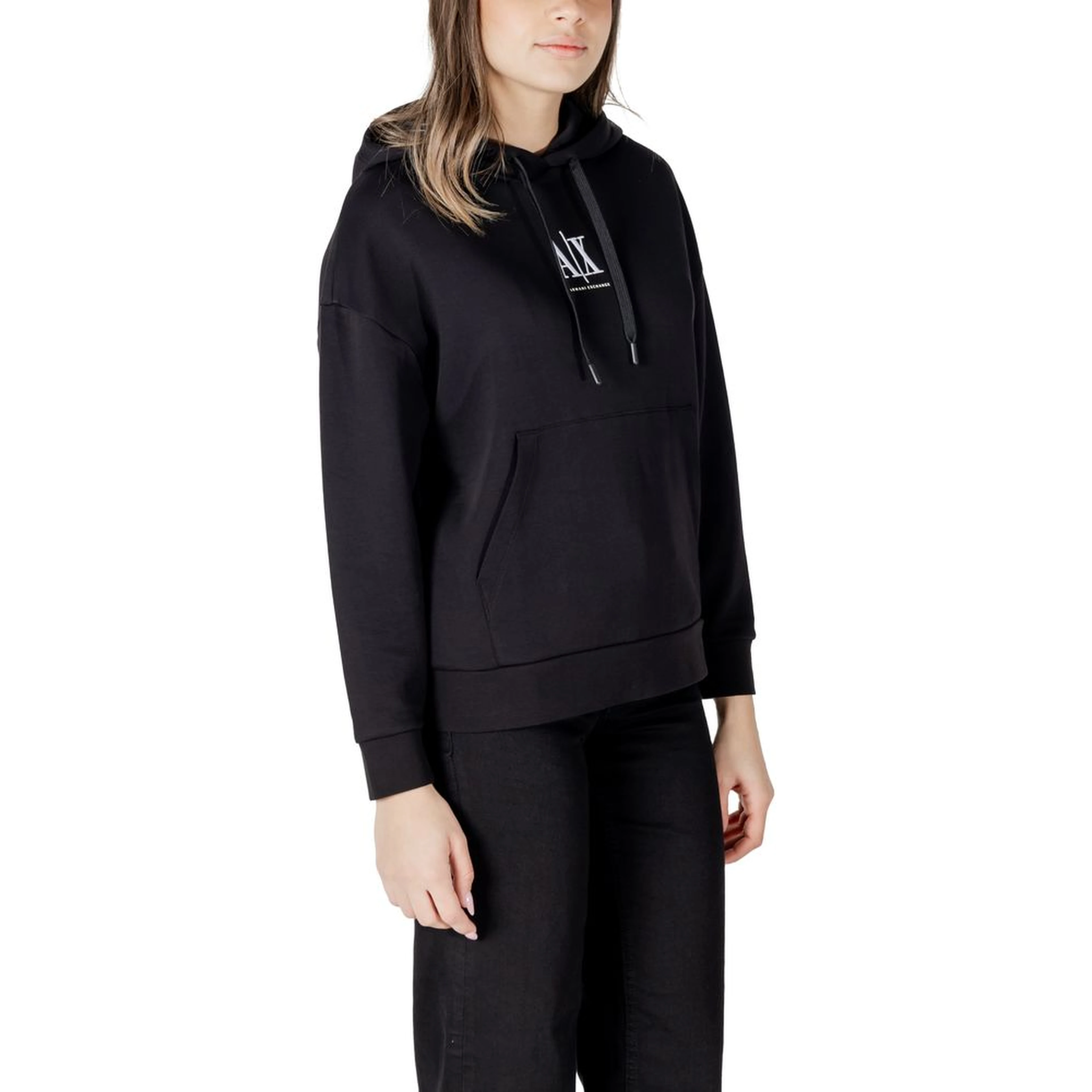 Black Cotton Hoodie