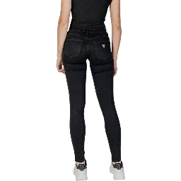 Black Cotton Skinny Jeans