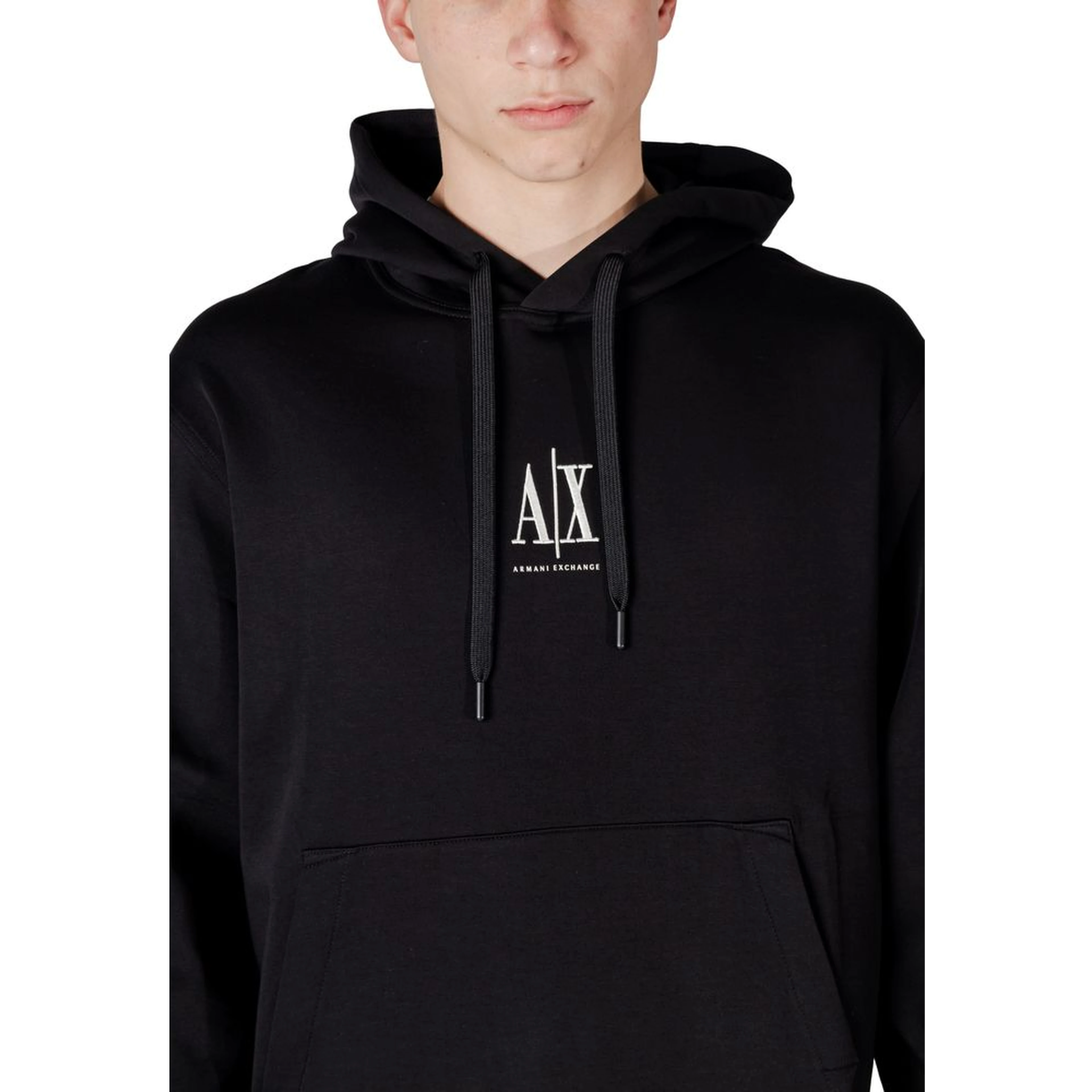 Black Cotton Hoodie