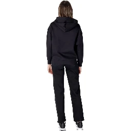 Black Cotton Hoodie