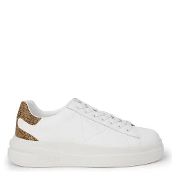 White Polyethylene Low Top Sneakers