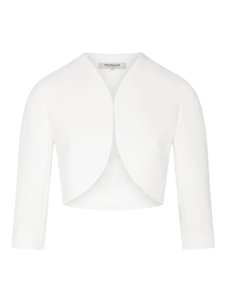 White Polyester Sleeveless Jacket