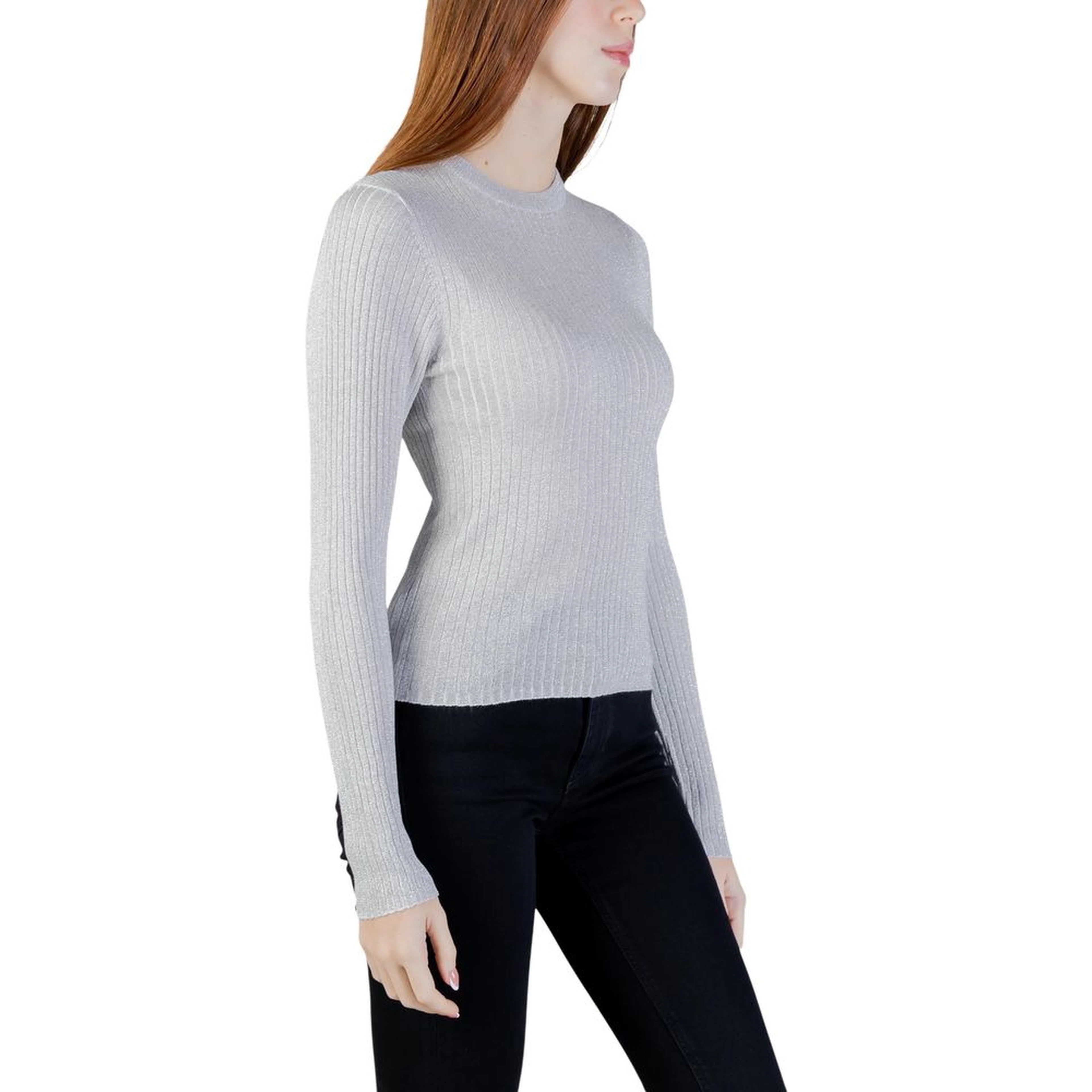 Silver Viscose Sweatshirt
