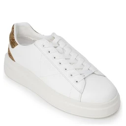 White Polyethylene Low Top Sneakers